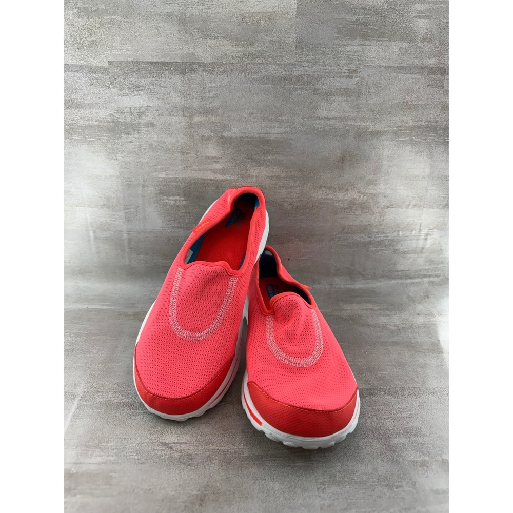 Skechers GoRecovery 13514 Women Sz 8.5 Coral Pink Mesh Slip On Walking Shoes